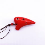 6 Holes Ceramic Ocarina Soprano C Key Style Beginner Flute Musical Instrument